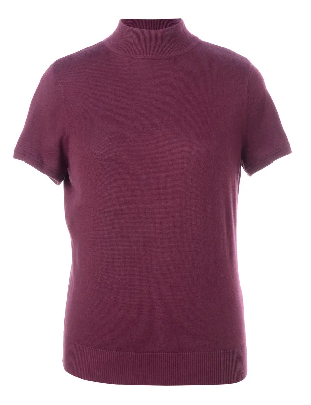 Label Amelie Short Sleeve Knit Top Casual Weekend Knit Top