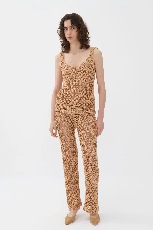 Mesh Knit Top Autumn Knit Shirt