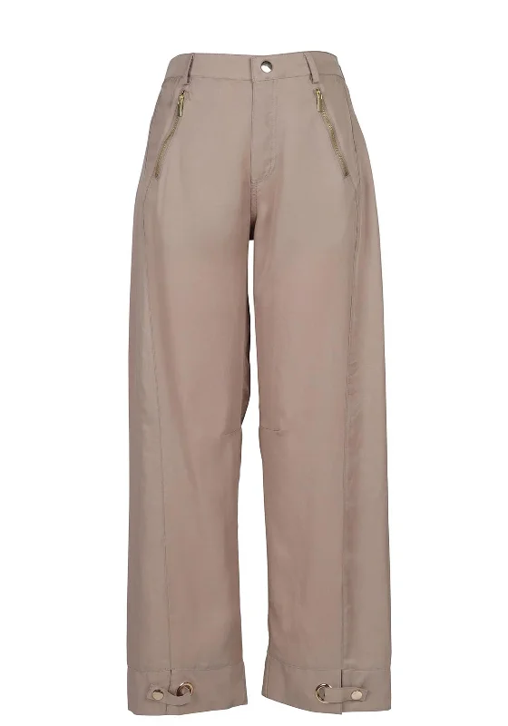 Nu Denmark Tania Wide-Leg Trousers, Sea Sand Trousers Corduroy Warm