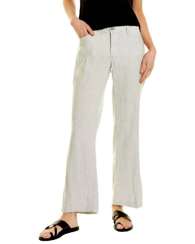 NYDJ Petite Linen-Blend Trouser Trousers Prom Sequined