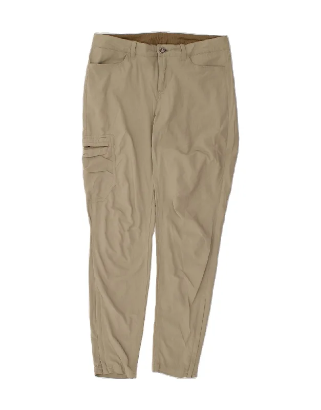 PATAGONIA Womens Slim Cargo Trousers US 4 Small W28 L27 Beige Nylon Trousers Timeless Classic