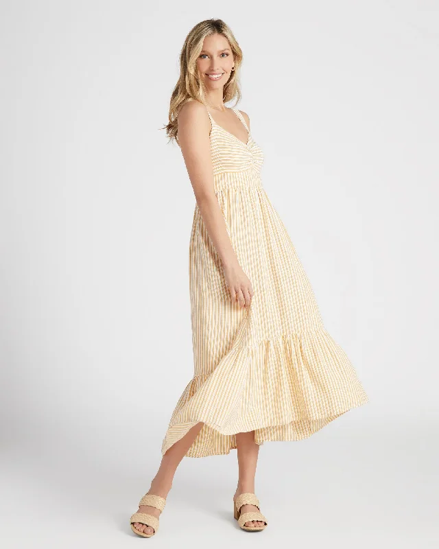 Striped Sweetheart Maxi Dress Tunics Seasonal trendy