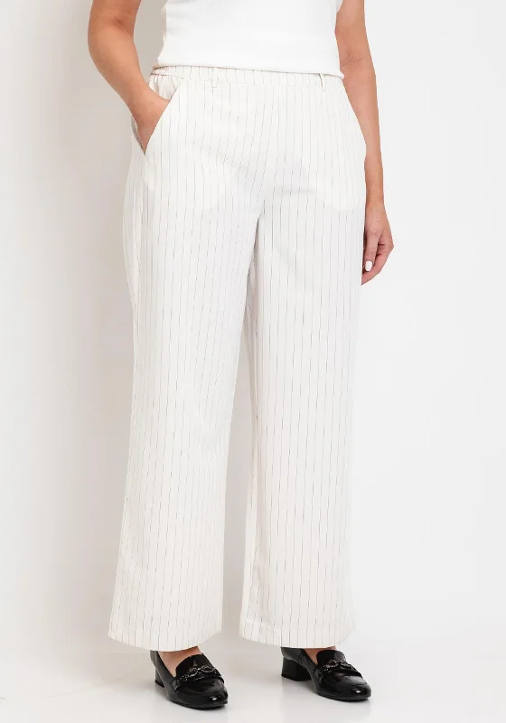 Simple Wish Curve Beatrice Wide Leg Trousers, Cream Trousers Recommended Stylist