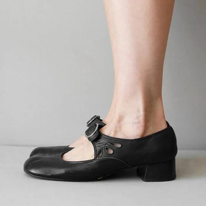 black sandals