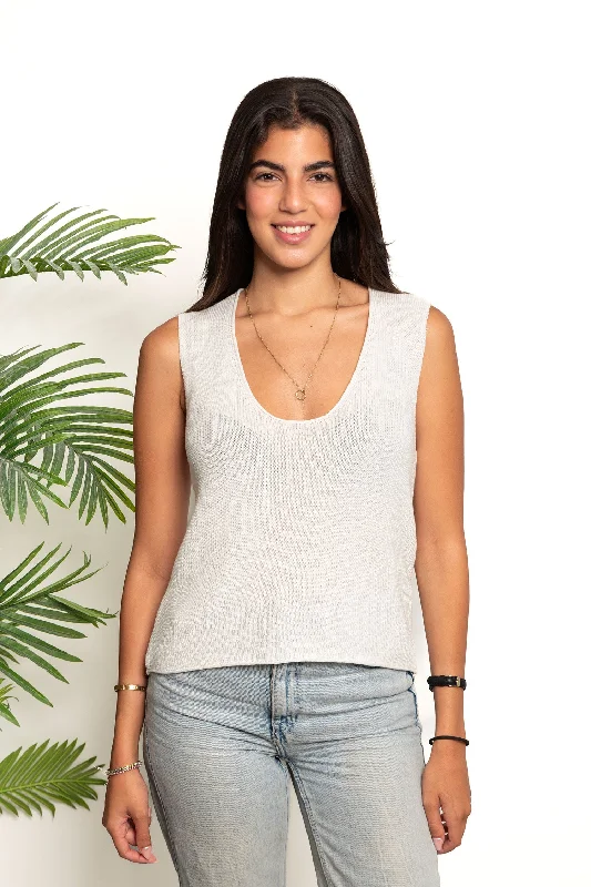 Basic Cotton Knit Top - Zola Maximalist Knit Tee