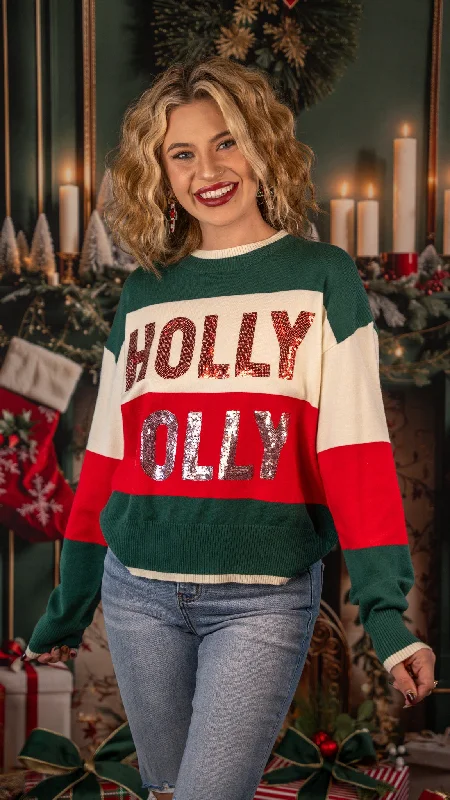 Holly Jolly Sequin Knit Top Burgundy Knit Shirt