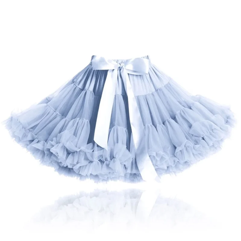 Dolly By Le Petit Tom Pettiskirt Alice In Wonderland Skirt Light Blue velvet skirt luxury