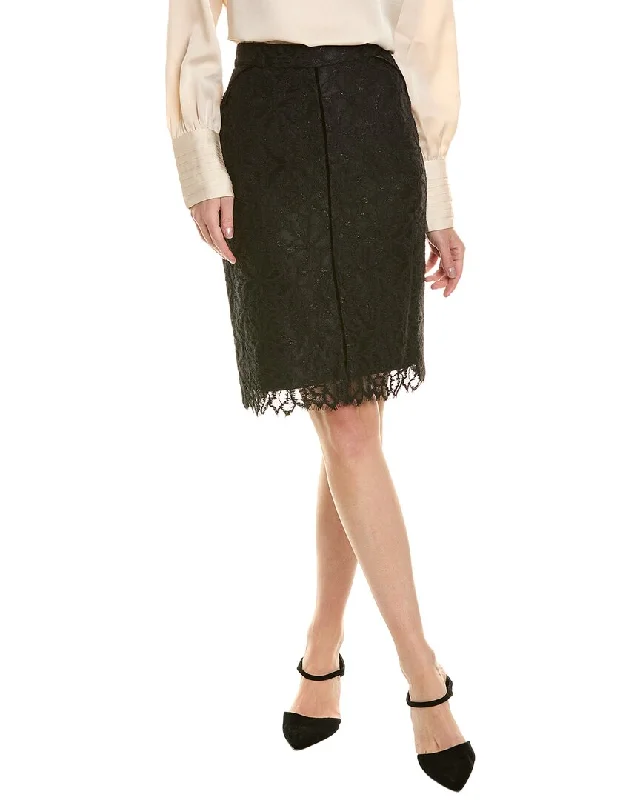 Donna Karan Lace Short Skirt corduroy skirt comfortable