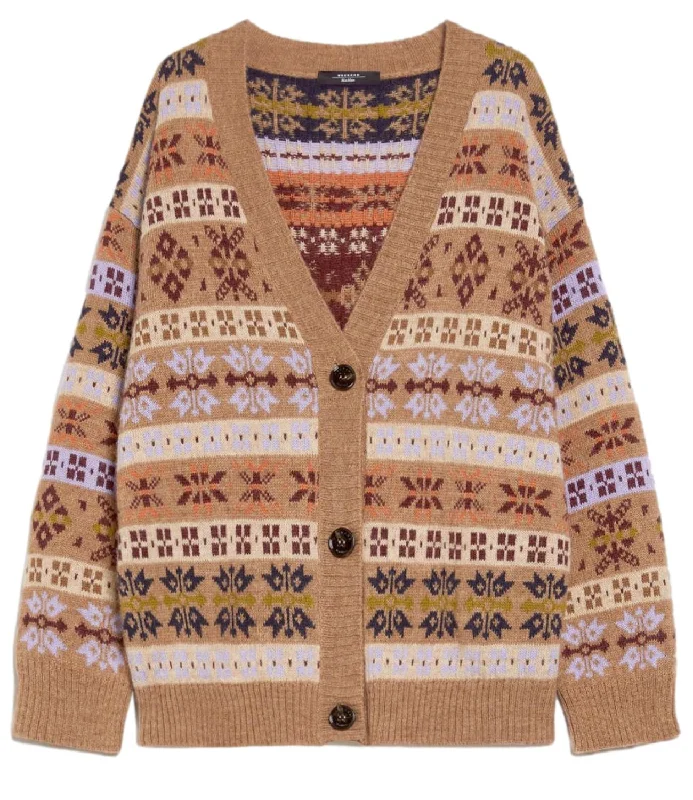 Max Mara Weekend cardigan ECCELSO fantasia cammello donna Modern Contemporary chic