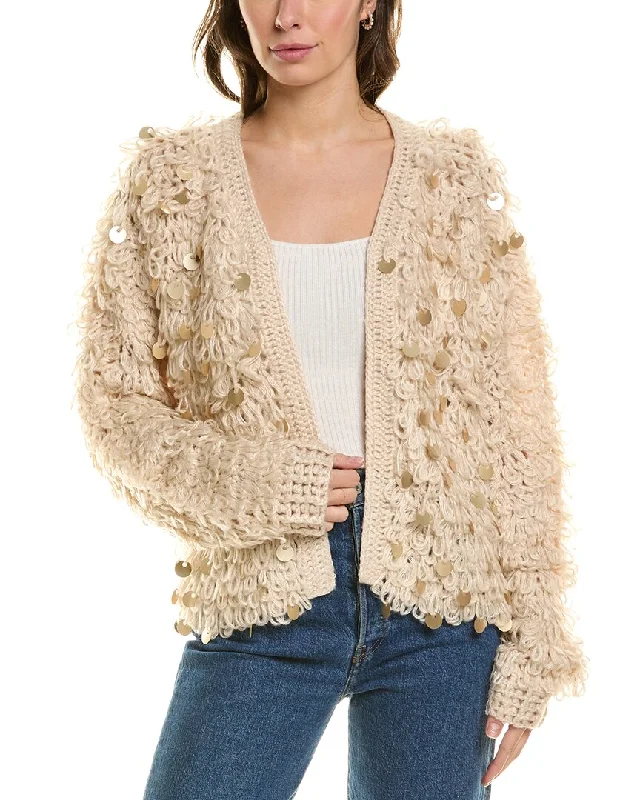 FATE Cardigan Embroidered Appliqued Beaded