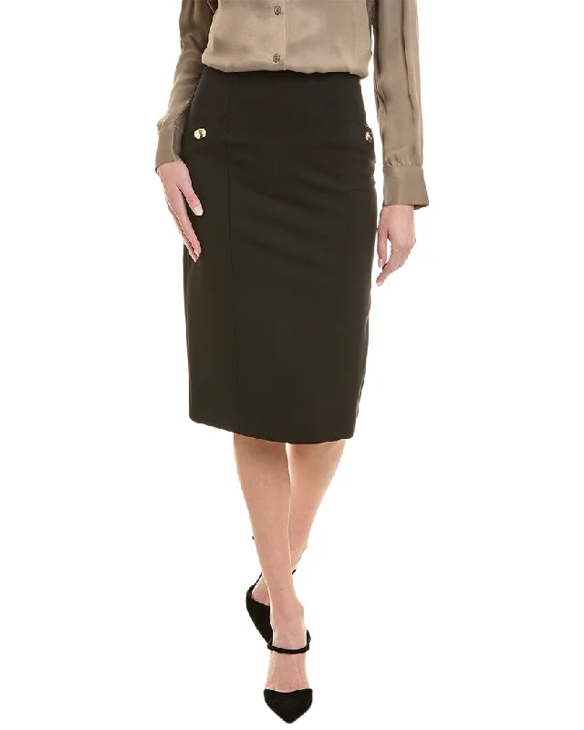 Joseph Ribkoff Pocket Pencil Skirt chiffon skirt airy