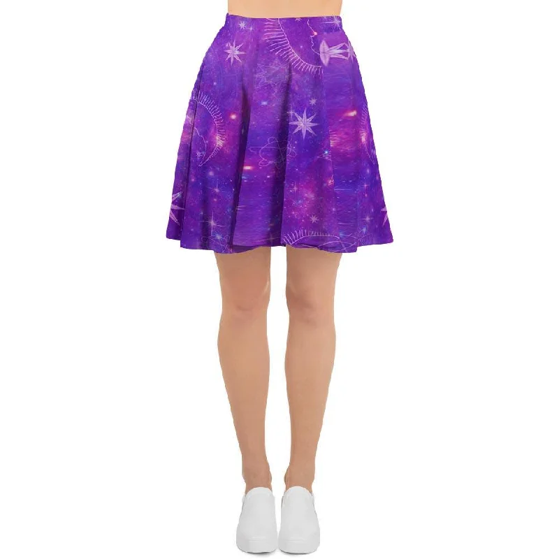 Luna Galaxy Space Women's Skirt denim skirt casual