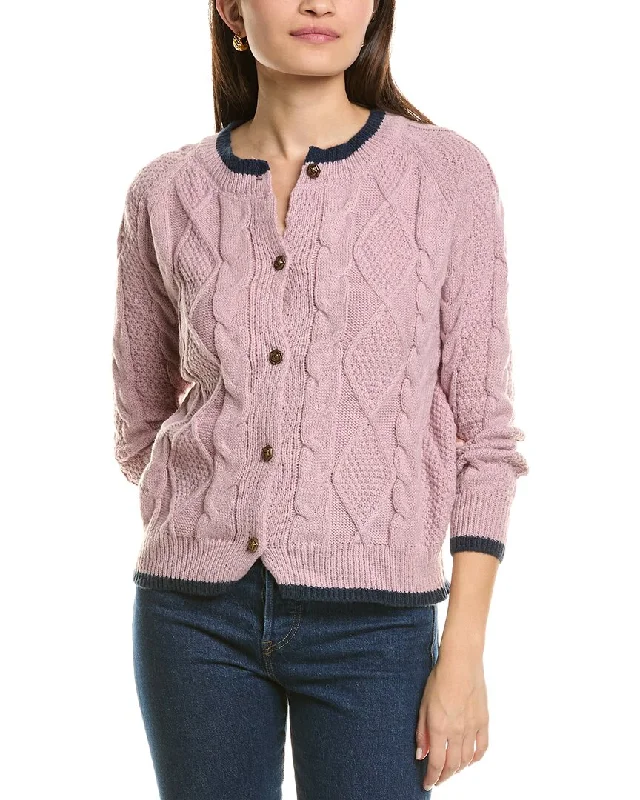 Madison Miles Cardigan Terry Blend Velvet Blend Canvas Blend