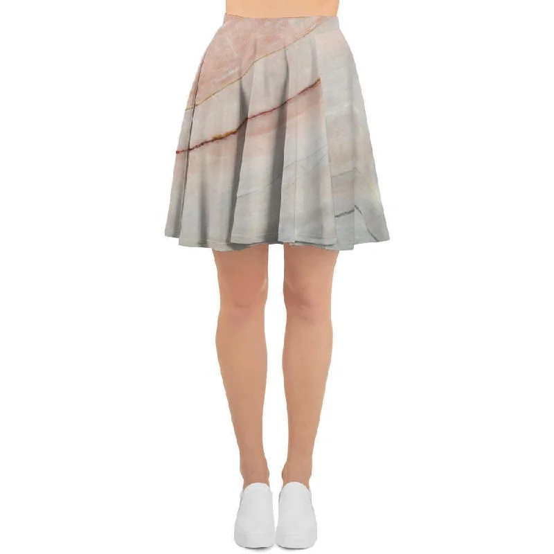 Marble Women's Skirt silk skirt lustrous