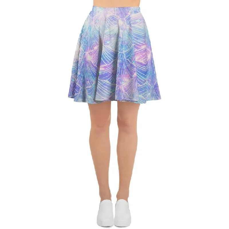 Mermaid Galaxy Space Women's Skirt silk skirt sleek