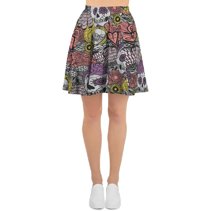 Mexican Skull Women's Skirt lace skirt intricate