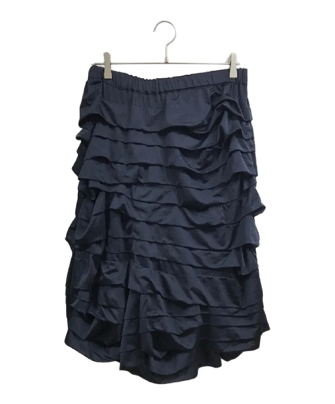 [Pre-owned] COMME des GARCONS COMME des GARCONS frilly skirt pants RO-P022 leather skirt durable