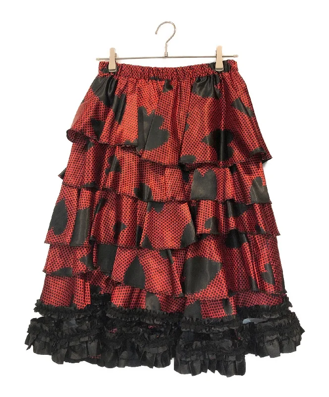 [Pre-owned] COMME des GARCONS Heart Print Skirt GB-S045 denim skirt trendy