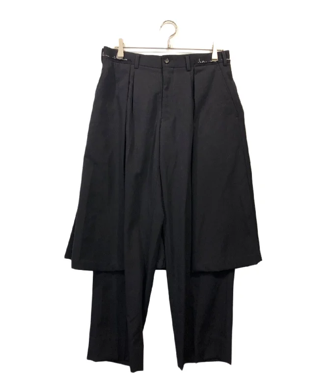 [Pre-owned] COMME des GARCONS Wool Gabas Skirt Docking Pants RF-P001 patchwork skirt art