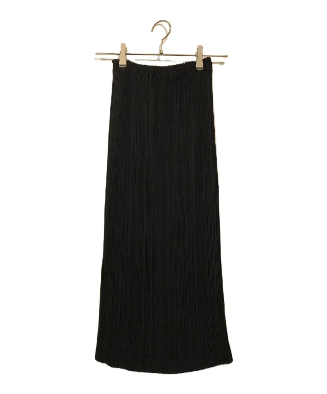 [Pre-owned] ISSEY MIYAKE Old Pleated Long Skirt IM92-FG940 velvet skirt luxurious