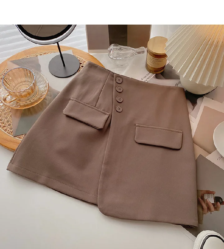 The new Korean minority design shows a slim high waist skirt  5666 cotton skirt soft